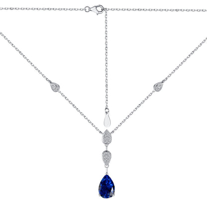 [OAK JURI]Dazzling Pear Cut Necklace