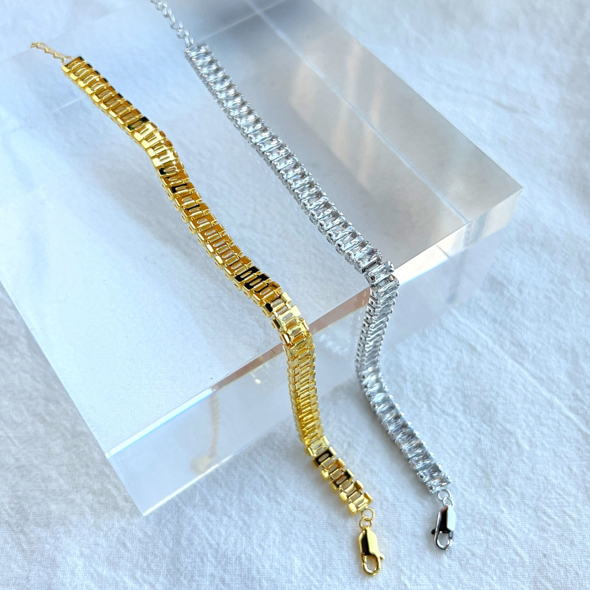 [OAK JURI]Exquisite Emerald Cut Daily Bracelet