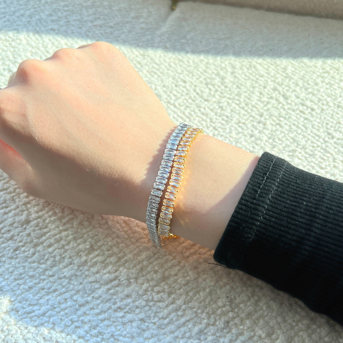 [OAK JURI]Exquisite Emerald Cut Daily Bracelet
