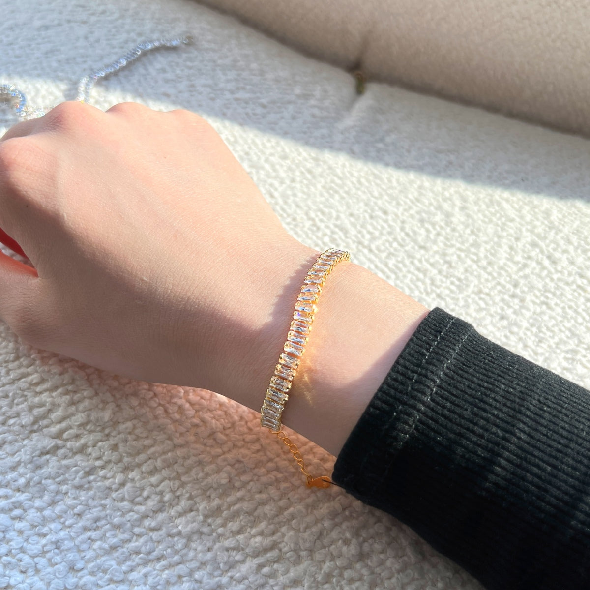 [OAK JURI]Exquisite Emerald Cut Daily Bracelet