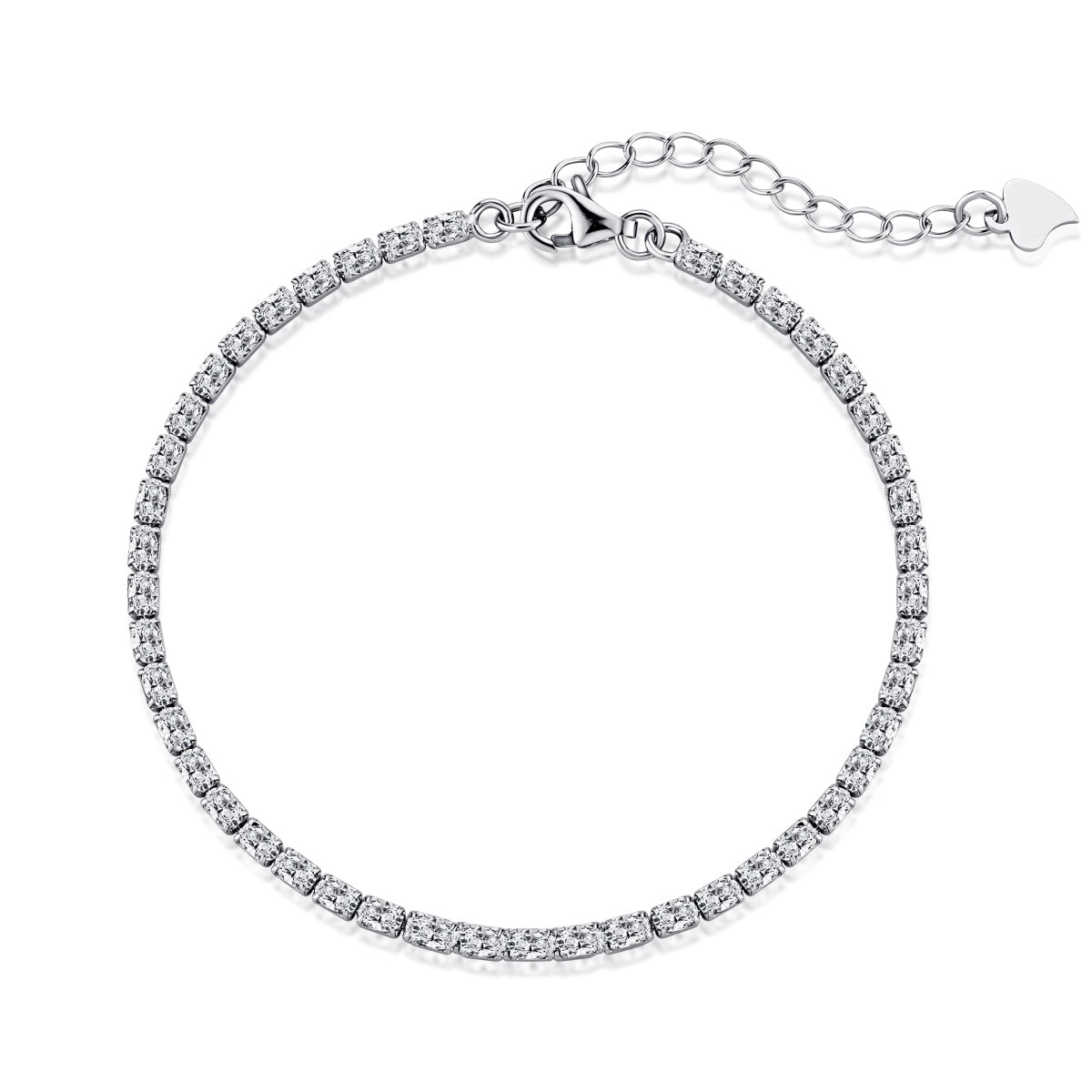 [OAK JURI]Elegant Emerald Cut Daily Bracelet