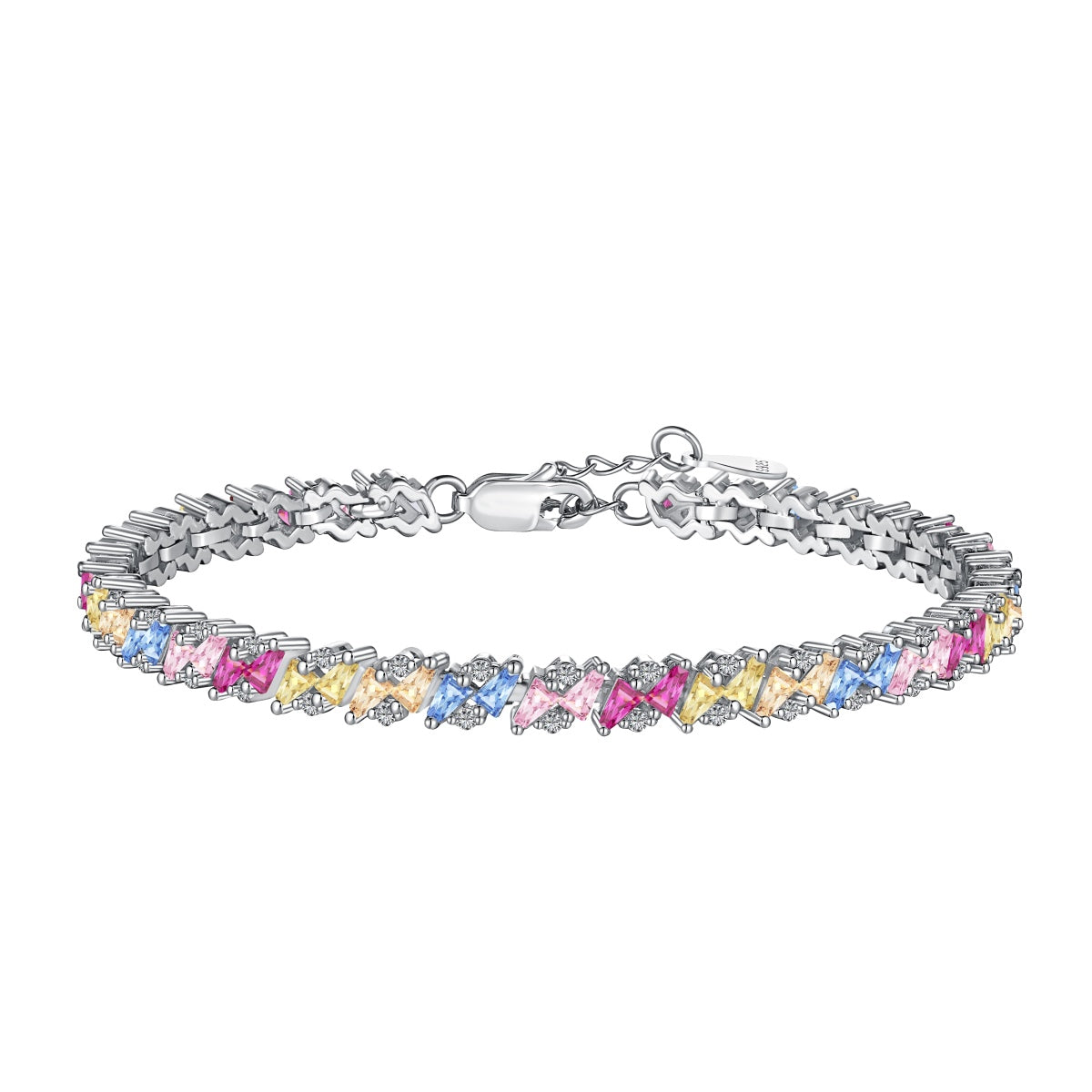 [OAK JURI]Ornate Sparkling Multi Cut Party Bracelet