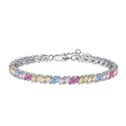 [OAK JURI]Ornate Sparkling Multi Cut Party Bracelet