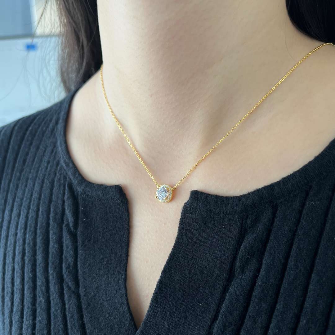 [OAK JURI]Luxurious Round Cut Necklace