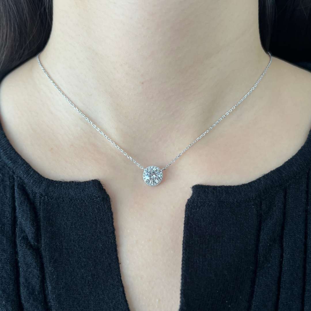 [OAK JURI]Luxurious Round Cut Necklace