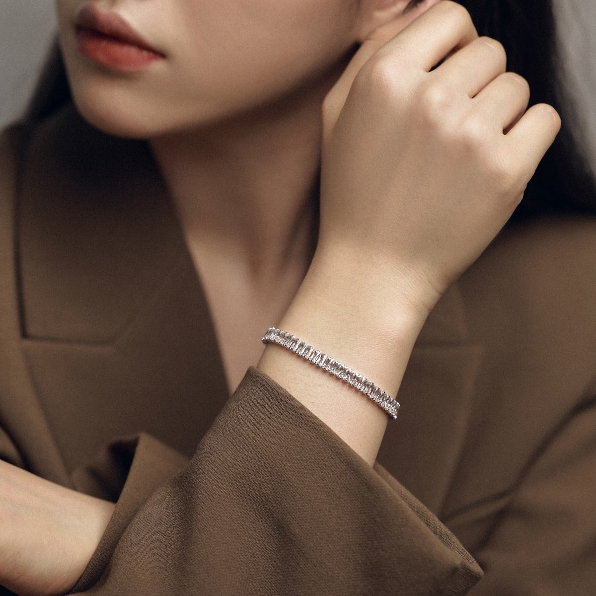 [OAK JURI]Exquisite Emerald Cut Daily Bracelet