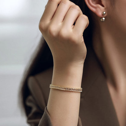 [OAK JURI]Exquisite Emerald Cut Daily Bracelet