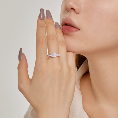 [OAK JURI]Exquisite Colorful Radiant Cut Party Ring