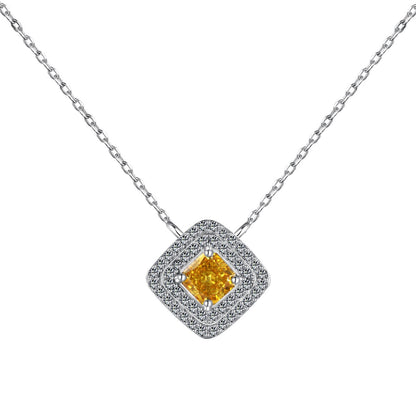 [OAK JURI]Sparkling Asscher Cut Necklace