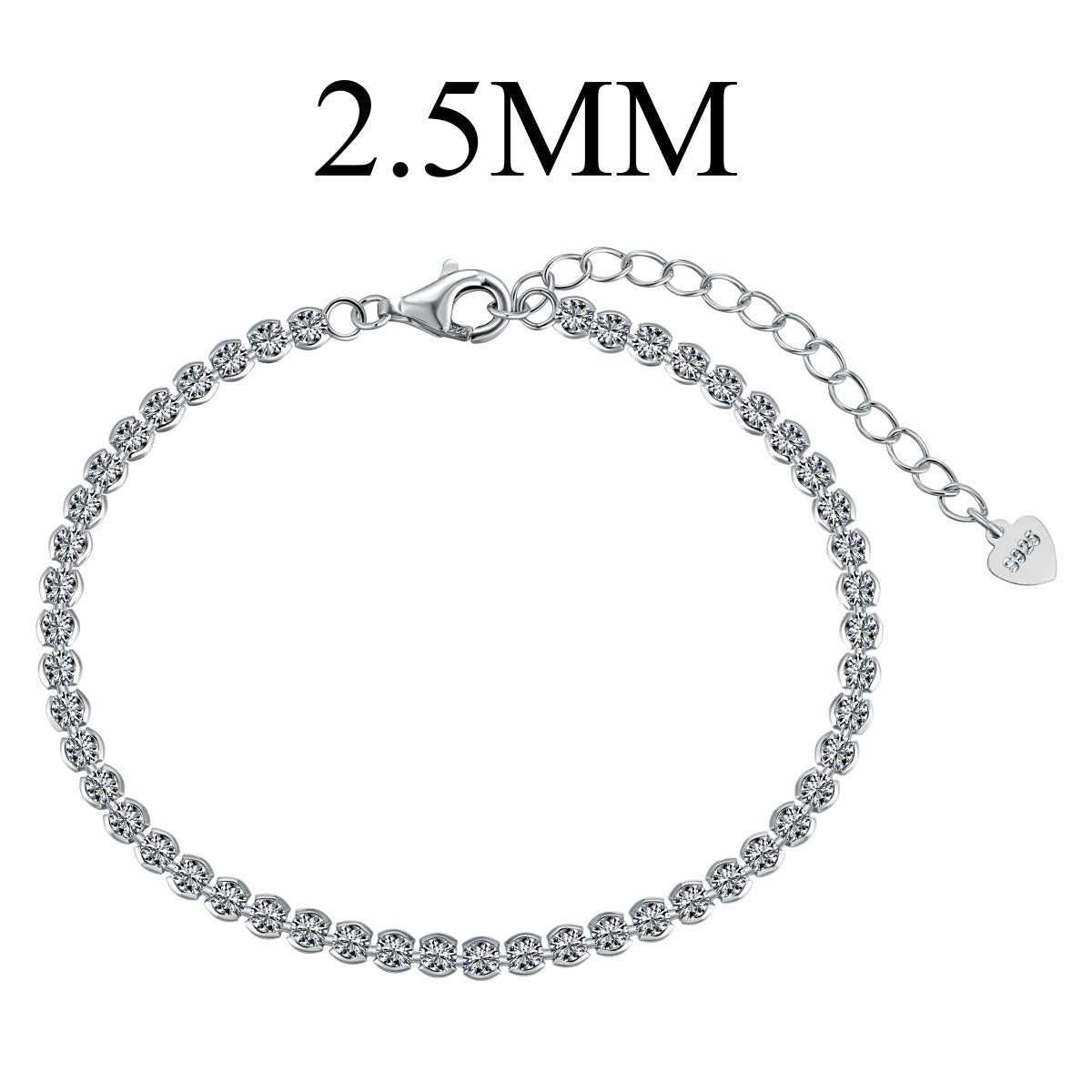 [OAK JURI]Dazzling Sparkling Round Cut Daily Bracelet