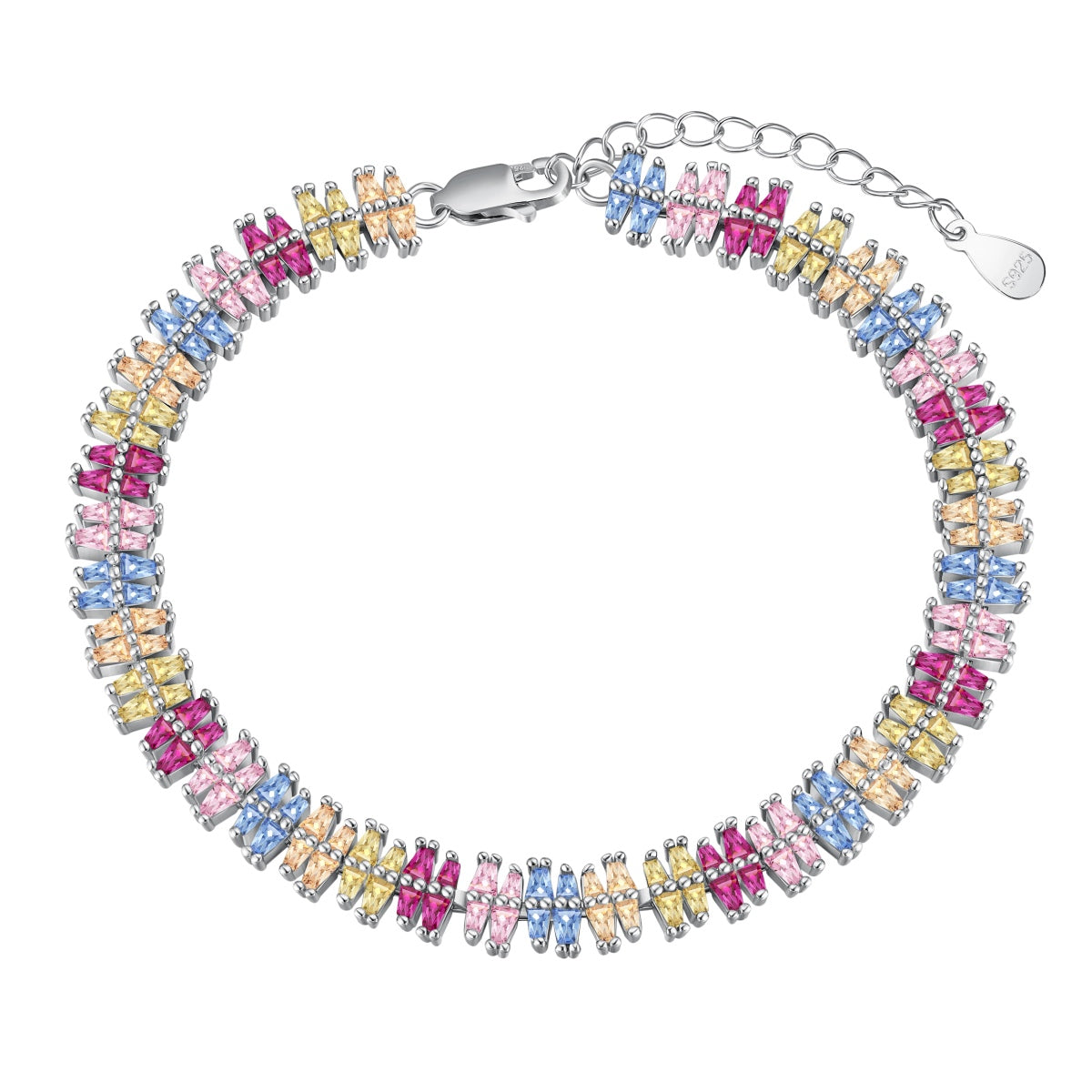 [OAK JURI]Sparkling Exquisite Multi Cut Party Bracelet