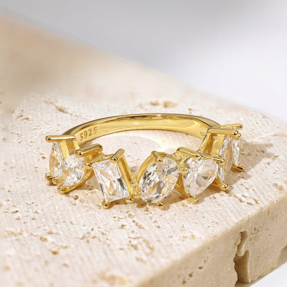 [OAK JURI]Delicate Multi Cut Ring