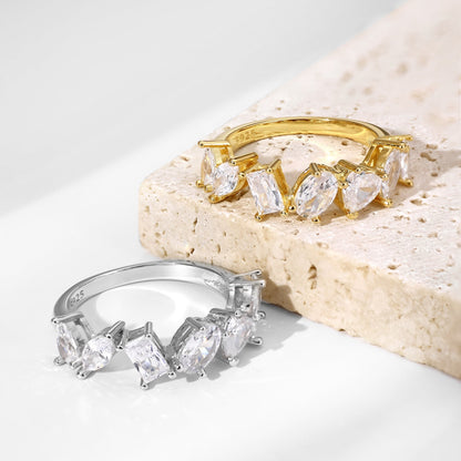 [OAK JURI]Delicate Multi Cut Ring