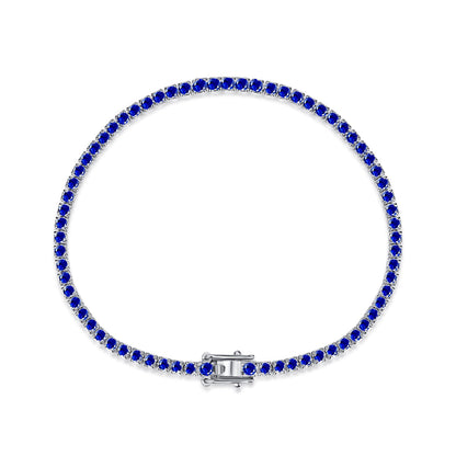 [OAK JURI]Dazzling Colorful Round Cut Daily Bracelet