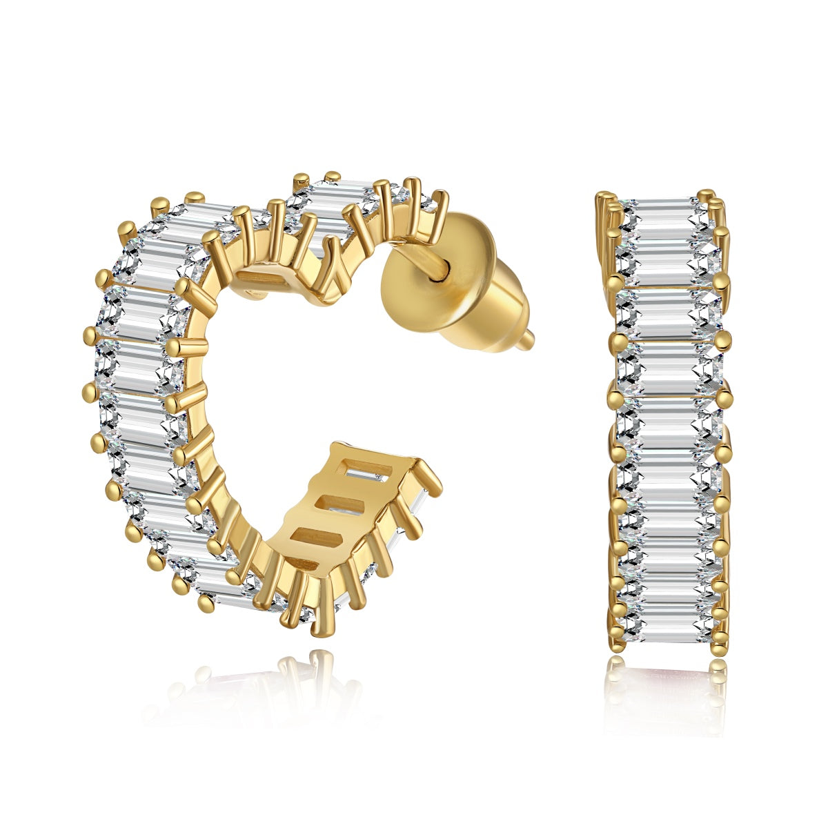 [OAK JURI]Radiant Heart Cutout Earrings