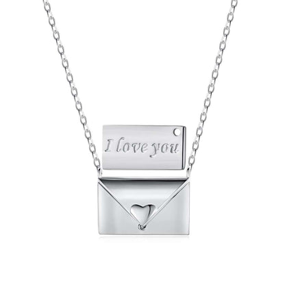 [OAK JURI]Envelope Heart Shape Mother's Day Necklace