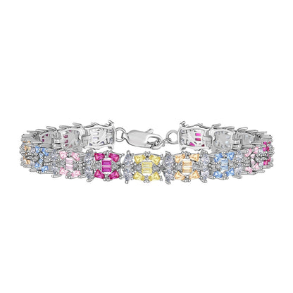 [OAK JURI]Delicate Colorful Multi Cut Party Bracelet