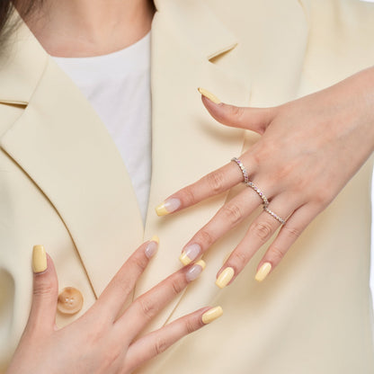 [OAK JURI]Elegant Vivid Round Cut Daily Ring