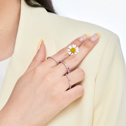 [OAK JURI]Elegant Vivid Round Cut Daily Ring