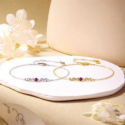 [OAK JURI]Romantic Heart Shape Lover Bracelet