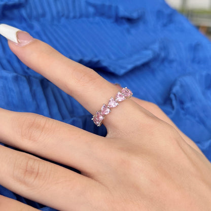 [OAK JURI]0.25 Carat Radiant Romance Heart Cut Lover Ring