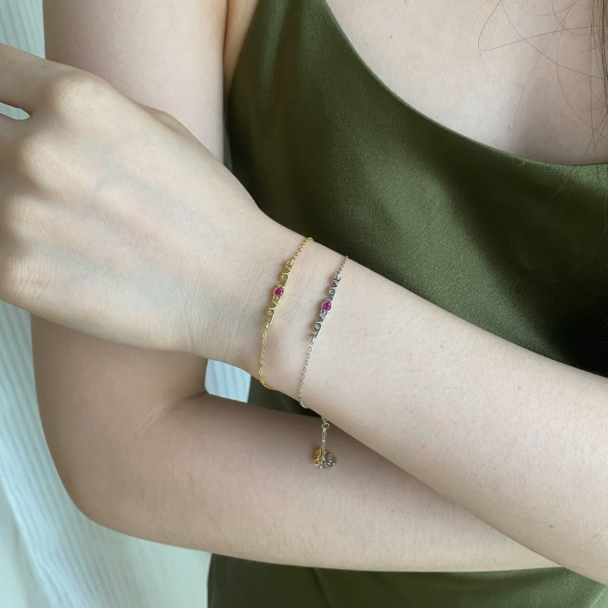 [OAK JURI]Romantic Heart Shape Lover Bracelet