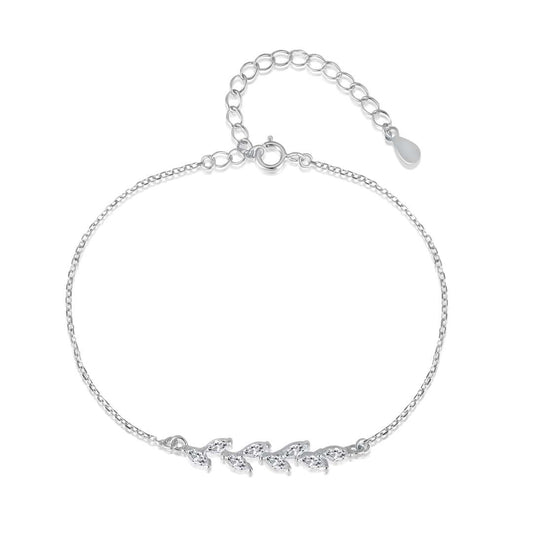 [OAK JURI]Elegant Wheat Leaves Shape Bracelet