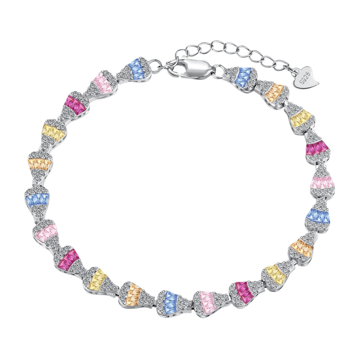 [OAK JURI]Radiant Water Drop Shape Daily Bracelet