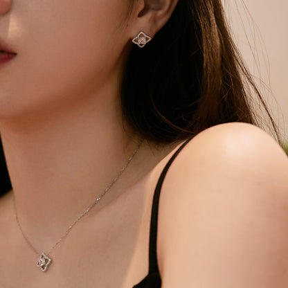 [OAK JURI]Elegant Star Shape Princess Cut Daily Earrings
