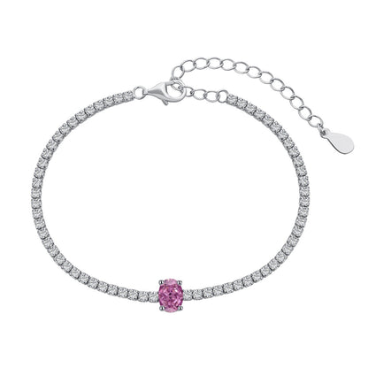 [OAK JURI]0.75 Carat Exquisite Oval Cut Daily Bracelet
