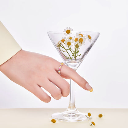 [OAK JURI]Dazzling Polychromatic Multi cut Daily Ring