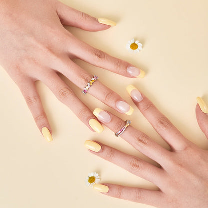 [OAK JURI]Dazzling Polychromatic Multi cut Daily Ring