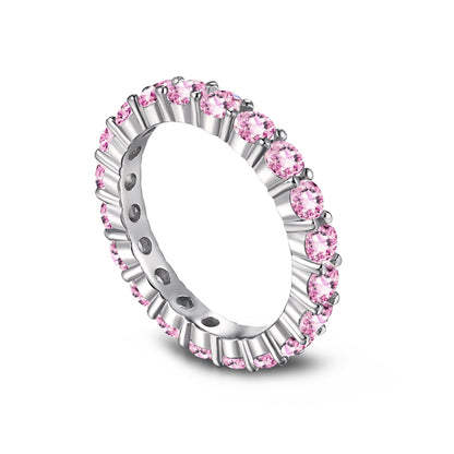 [OAK JURI]Sparkling Round Cut Tennis Ring