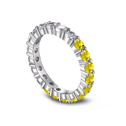 [OAK JURI]Sparkling Round Cut Tennis Ring