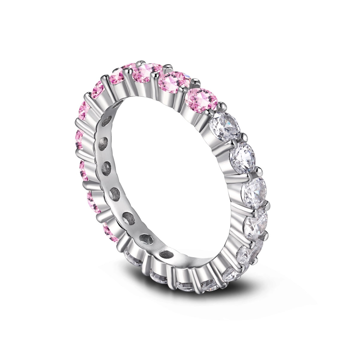 [OAK JURI]Sparkling Round Cut Tennis Ring