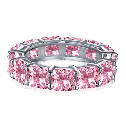 [OAK JURI]Elegant Princess Cut Tennis Ring