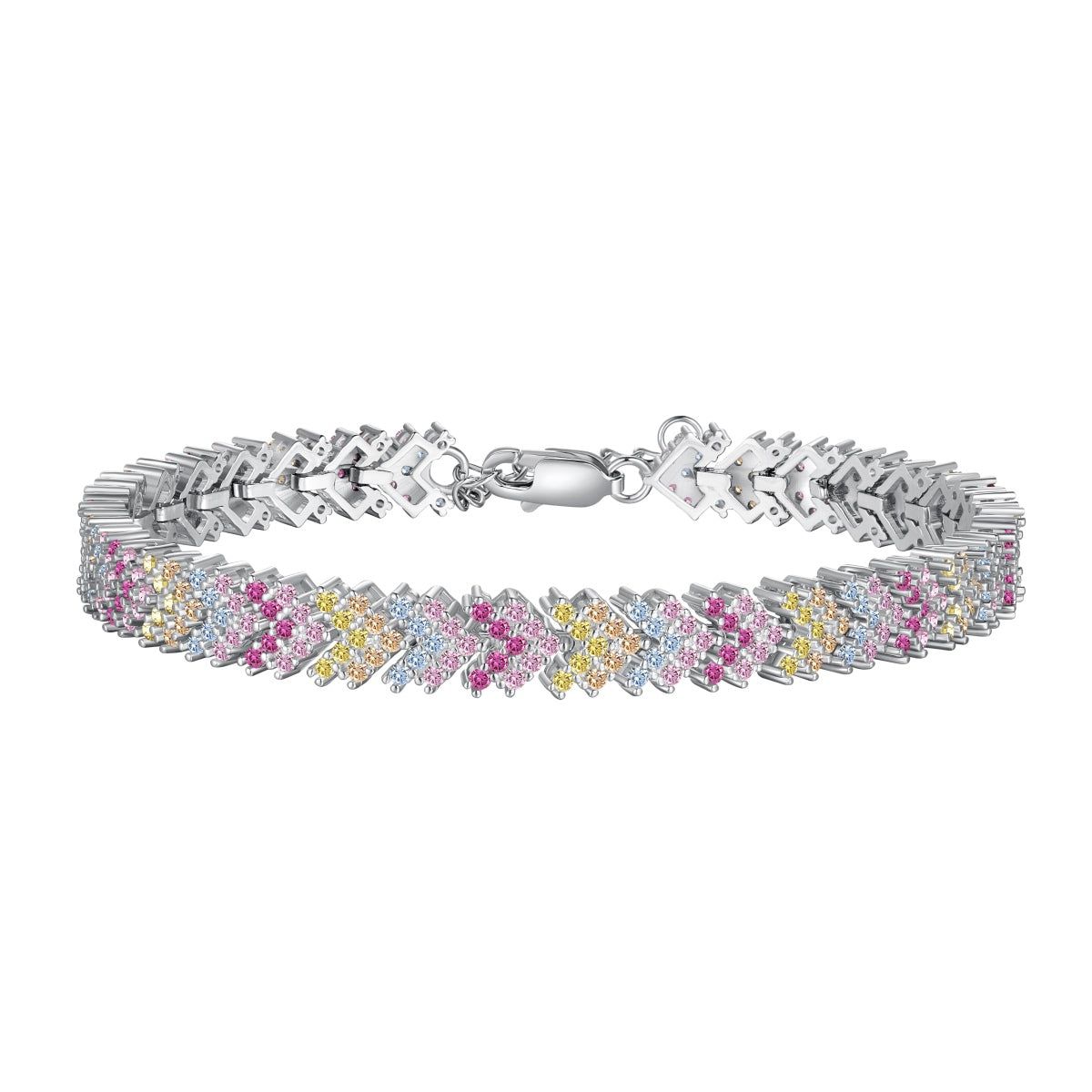 [OAK JURI]Ornate Sparkling Round Cut Party Bracelet