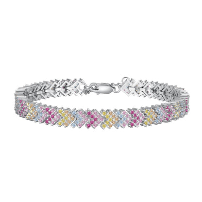 [OAK JURI]Ornate Sparkling Round Cut Party Bracelet