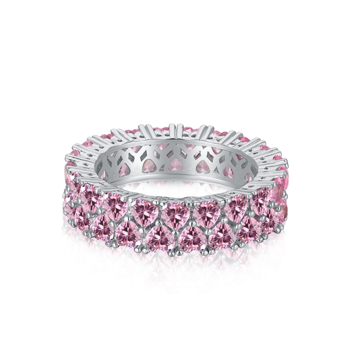 [OAK JURI]Sparkling Full Heart Ring