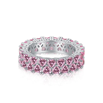 [OAK JURI]Sparkling Full Heart Ring