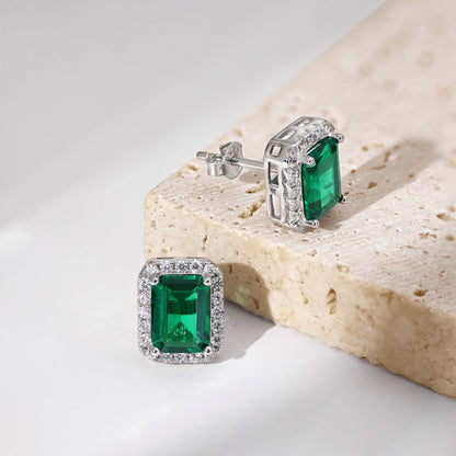[OAK JURI]Luxurious Dainty Emerald Cut Banquet Earrings