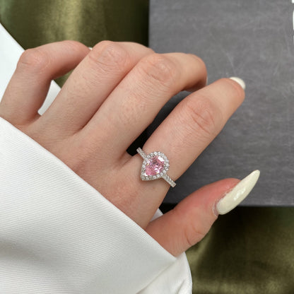 [OAK JURI]1.0 Carat Luxurious Resplendent Water Drop Shape Wedding Ring