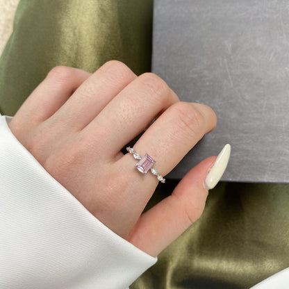 [OAK JURI]1.0 Carat Dainty Resplendent Radiant Cut Daily Ring
