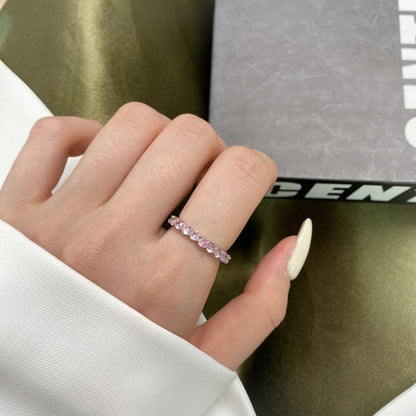[OAK JURI]Sparkling Round Cut Tennis Ring