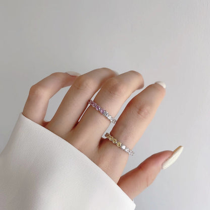 [OAK JURI]Sparkling Round Cut Tennis Ring