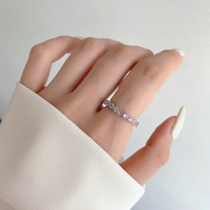 [OAK JURI]Sparkling Round Cut Tennis Ring