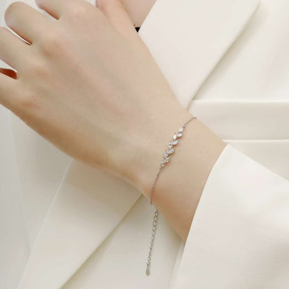 [OAK JURI]Elegant Wheat Leaves Shape Bracelet