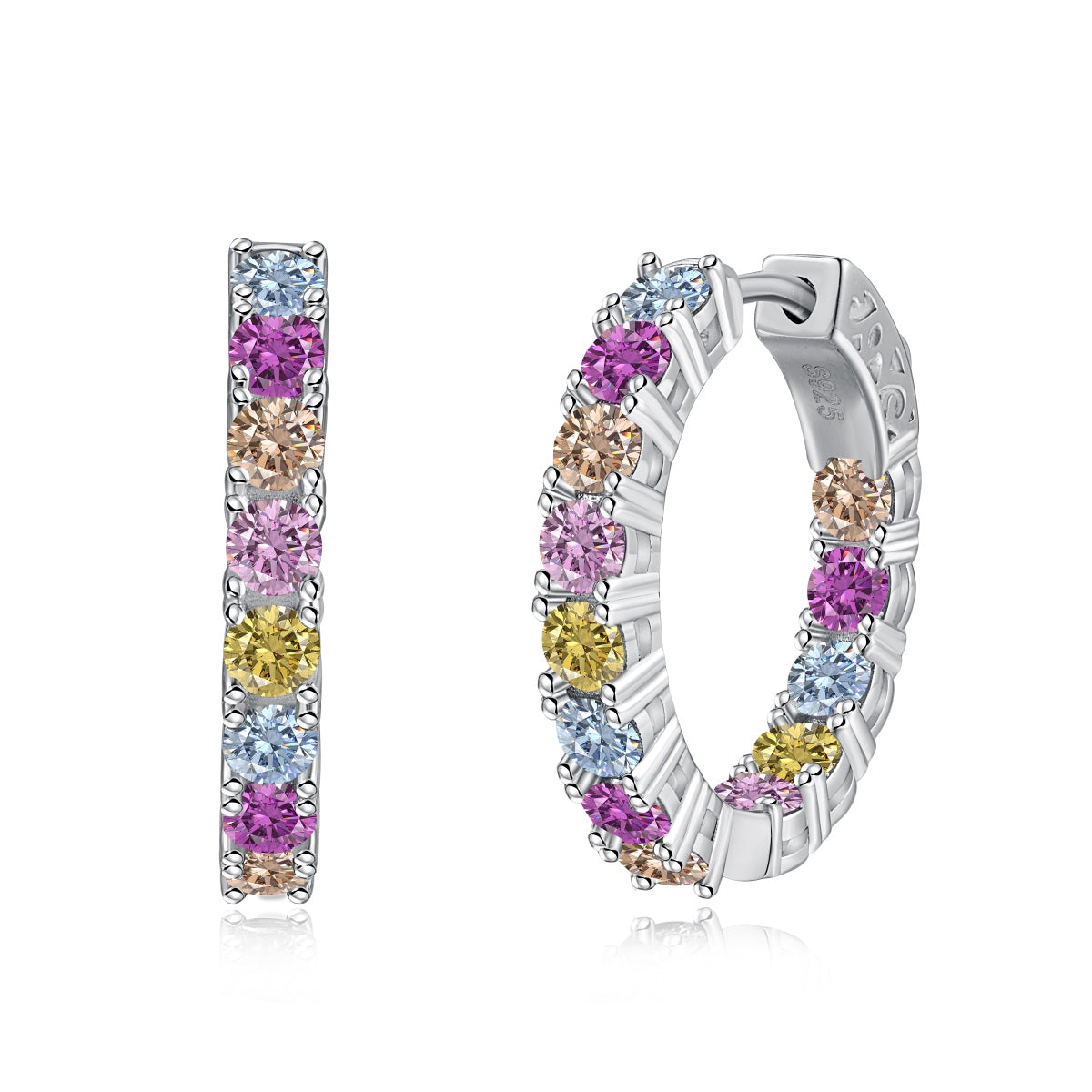 [OAK JURI]Unique Round Cut Daily Earrings