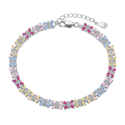 [OAK JURI]Radiant Colorful Emerald Cut Party Bracelet