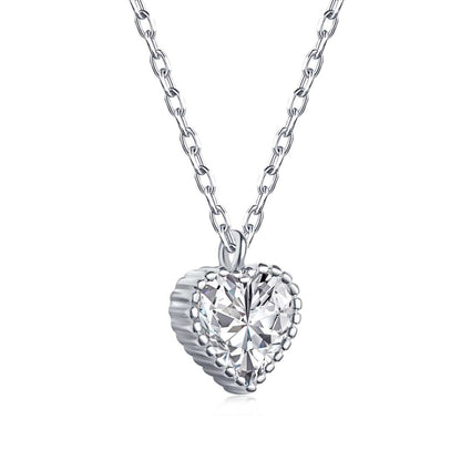 [OAK JURI]Ornate Heart Shape Necklace
